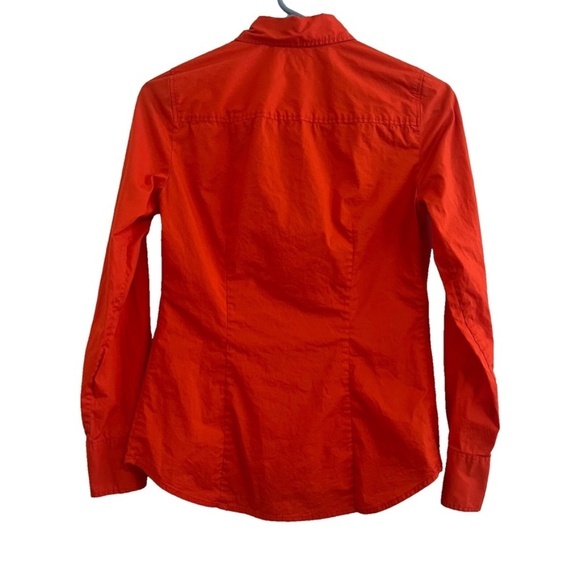 J‎ Crew Haberdashery Women Button-Down Shirt SZ XXS Office Career Academia Y2K - Picture 2 of 6